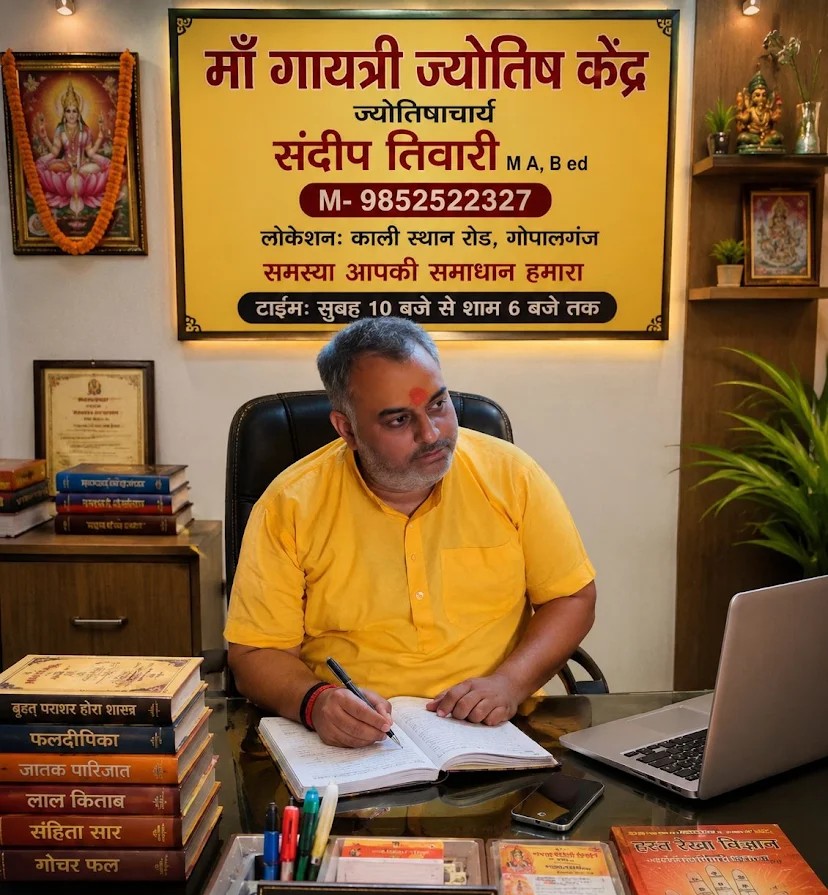 ज्योतिषाचार्य संदीप तिवारी (Best Astrologer in Gopalganj) - माँ गायत्री ज्योतिष केंद्र